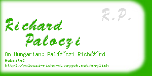 richard paloczi business card